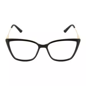 Óculos De Receituário Gatinho Metal Dourado<BR> - Preta<BR> - Next