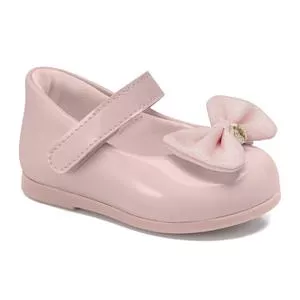 Sapatilha Klin Festa Sintética Laço<BR>-  Rosa Claro<BR>- Klin