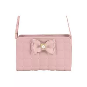 Mini Bolsa Estruturada<BR>- Rosa<BR>- Molekinha