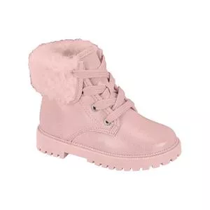 Bota Coturno<BR>- Rosa<BR>- Molekinha