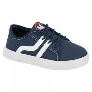 Tênis Casual Cadarço<BR>- Azul Marinho<BR>- Molekinho
