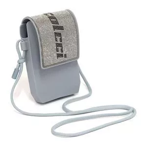 Bolsa Escocia<BR>- Cinza<BR>- 10,5x15x2,5cm<BR>- Colcci