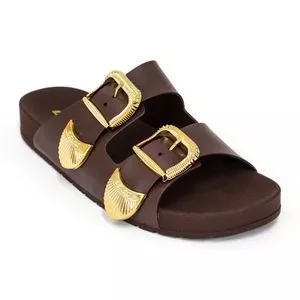 Tamanco Vanessa Colcci<br /> - Marrom<br /> - Colcci