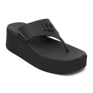 Tamanco Anabela Lizzie<BR>- Preto<BR>- Colcci