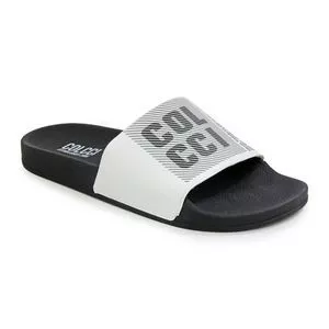 Chinelo Slide Bianca<BR>- Preto<BR>- Colcci