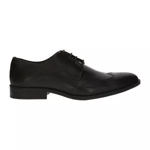 Sapato Social Couro<BR>- Preto<BR>- Dudalina