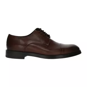 Loafer Couro Polido<BR>- Marrom<BR>- Dudalina