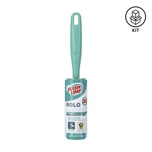 Rolo Adesivo 30 Folhas<br /> - Verde Água<br /> - 22xØ4,5cm<br /> - FlashLimp