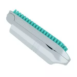 Mini Rolo Adesivo Lavável<BR>- Cinza & Verde Água<BR>- 19,5x7,5x3cm<BR>- Flash Limp