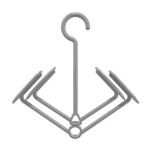 Mini Varal Para Calçados<BR>- Cinza<BR>- 31x28x3cm<BR>- Flash Limp