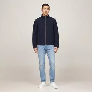Blusão Com Bordado<BR>- Azul Marinho<BR>- Tommy Hilfiger