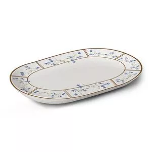 Travessa Heritage<BR>- Branca & Azul<BR>- 3,4x22,2x34,4cm<BR>- Alleanza Ceramica