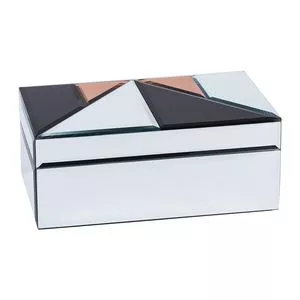 Caixa Espelhada<BR>- Espelhada<BR>- 8,5X21X13,5Cm<BR>- Btc Decor