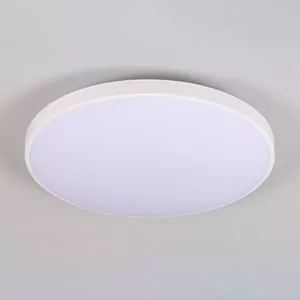Plafon Led Verona Redondo Moderno Hevvy<BR>- Branco<BR>- 5x26x26cm