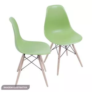 Cadeira DKR Eames<BR>- Verde Claro<BR>- 80,5x46x42cm<BR>- Or Design