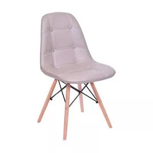 Cadeira Eames Botonê<BR> - Fendi & Bege Claro<BR> - 83x44x39cm<BR> - Or Design