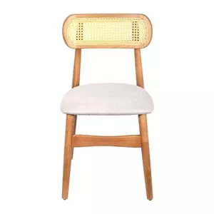 Cadeira Rainer<BR>- Cinza & Bege Claro<BR>- 46x43x40cm<BR>- Or Design