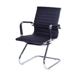 Cadeira Office Esteirinha<BR>- Preta & Prateada<BR>- 89x54,5x46,5cm<BR>- Or Design