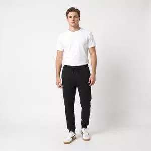 Calça Casual<BR> - Preto<BR> - Acostamento