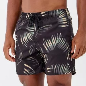 Shorts Elastano Masculino<BR> - Preto<BR> - Acostamento