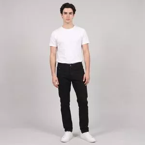 Calça Sarja Young<BR> - Preto<BR> - Acostamento