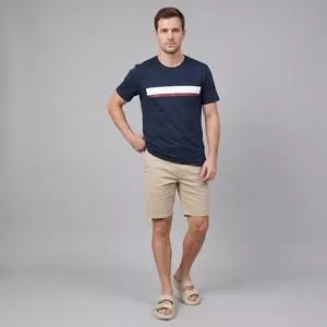Camiseta Estampa Frontal<BR>- Azul Marinho<BR>- Limits