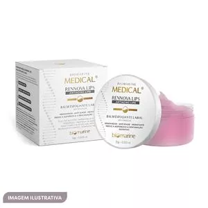 Balm Esfoliante Labial Medical Rennova Lips<BR> - Rosa<BR> - 15g<BR> - Biomarine