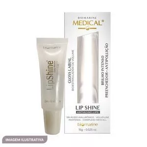 Estimulador De Volume Labial Medical Lip Shine Gloss<BR> - 15g<BR> - Biomarine