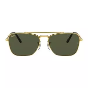 Óculos De Sol Aviador<BR>- Dourado<BR>- Ray Ban