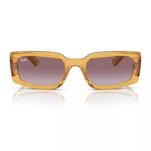 Óculos De Sol Retangular<BR>- Incolor<BR>- Ray Ban