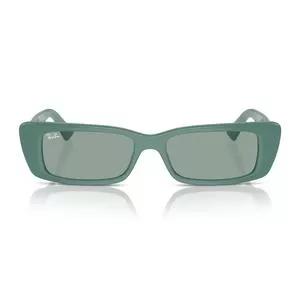 Óculos De Sol Retangular<BR>- Verde<BR>- Ray Ban