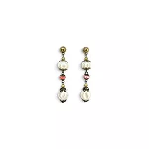 Brinco Longo<BR>- Ouro Velho & Laranja<BR>- Carol Gregori