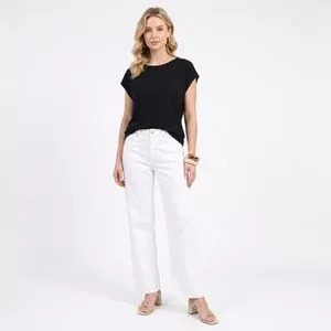 Blusa Visco Effect JP<BR>- Preto<BR>- Mirasul