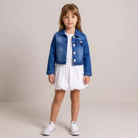 Jaqueta Jeans- Azul- Gabriela Aquarela