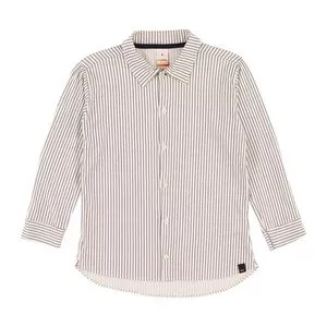 Camisa Listrada<BR>- Marrom Claro<BR>- Marisol