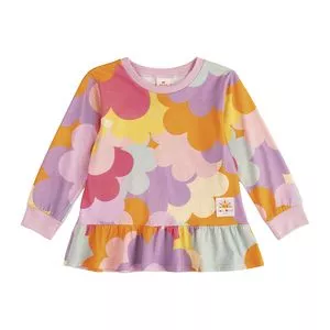 Blusa Floral<BR>- Roxa<BR>- Marisol