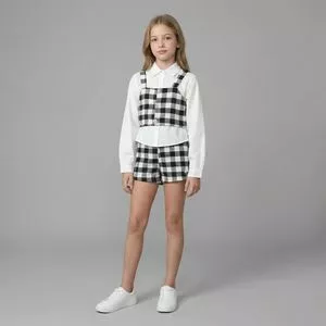 Trijunto Infantil Listrado<BR>- Preto<BR>- Luluzinha