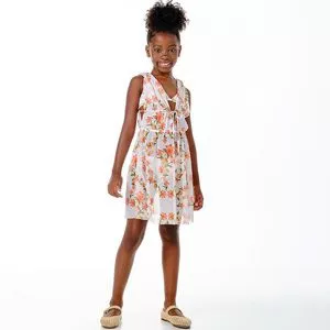 Conjunto Biquíni Floral<BR>- Branco<BR>- Luluzinha