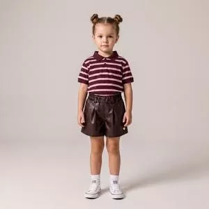 Short Cirre<BR>- Marrom<BR>- Anjos Baby