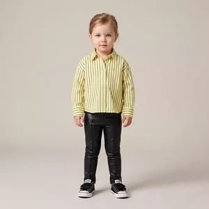 Calça Cirrê<BR>- Preto<BR>- Anjos Baby