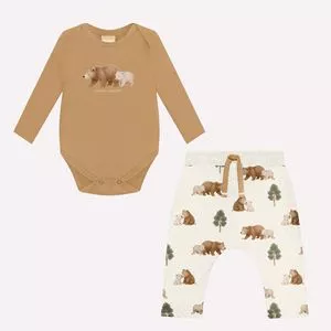 Conjunto <BR>- Off White<BR>- Milon