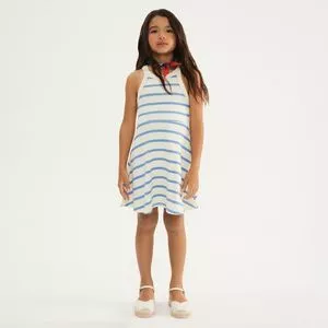 Vestido Curto Solto Liso<BR>- Rosa<BR>- Hering Kids