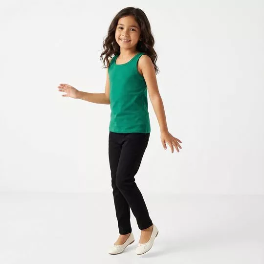 Blusa Regata Lisa - Verde - Malwee Kids