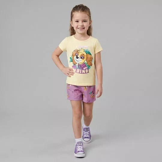 Conjunto Personagens - Amarelo - Malwee Kids
