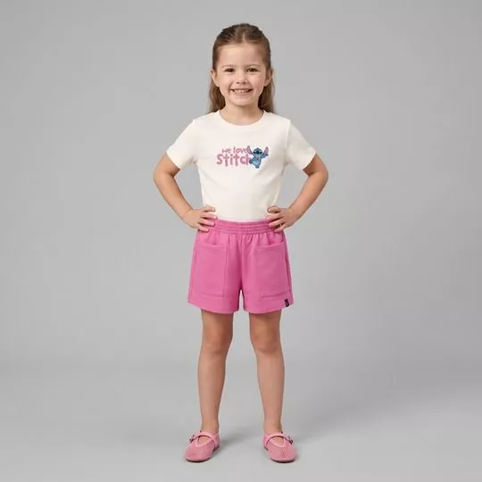 Conjunto Personagens - Off White - Malwee Kids