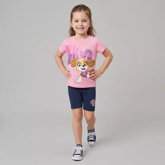 Conjunto Personagens - Rosa Claro - Malwee Kids
