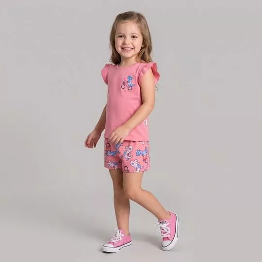 Conjunto Bichinho - Rosa - Malwee Kids