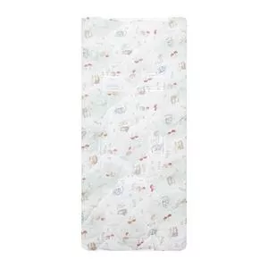 Capa Para Bebê Conforto Cogumelos<BR> - Branco & Vermelho<BR> - 55x90cm<BR> -  Papi