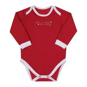 Body Com Inscrições<BR> - Vermelho<BR> - Letut