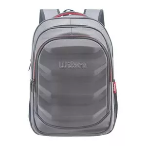 Mochila Wilson Rígida Geométrica<BR>- Cinza<BR>Grande<BR>- Wilson
